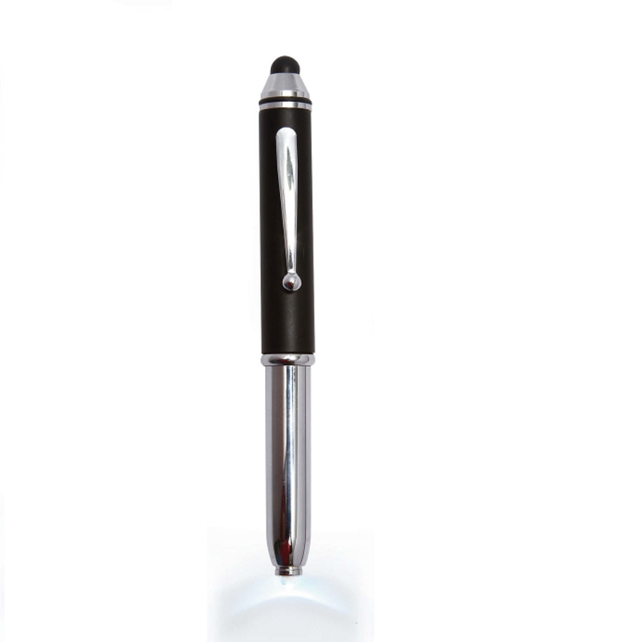 BOLÍGRAFO CON TOUCH PAD, LUZ Y ESTUCHE G089
